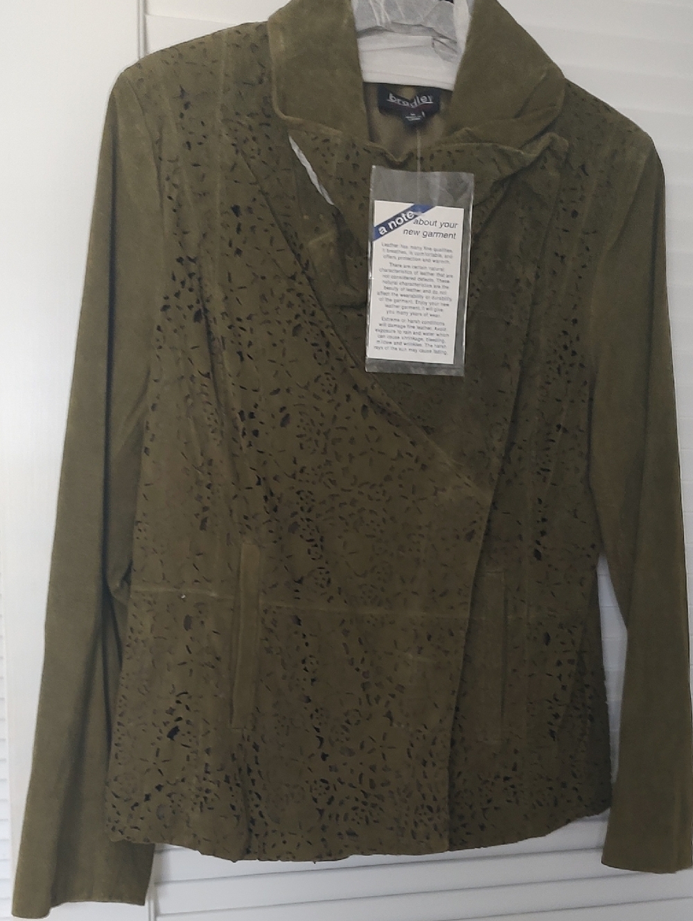 Bradley Bayou Olive Green Suede Jacket
